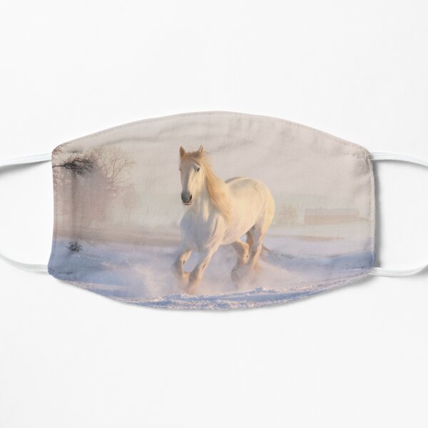Beautiful horse face mask - perfect gift for horse lovers Flat Mask