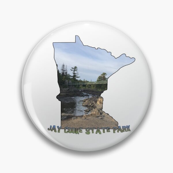 Item preview, Minnesota State Outline (Jay Cooke State Park) designed and sold by gorff.