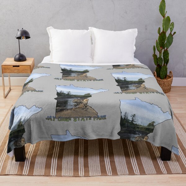 Item preview, Minnesota State Outline (Jay Cooke State Park) designed and sold by gorff.