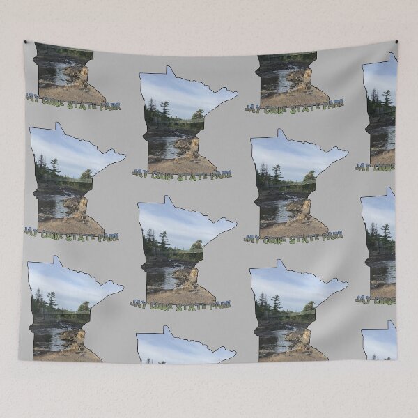 Item preview, Minnesota State Outline (Jay Cooke State Park) designed and sold by gorff.