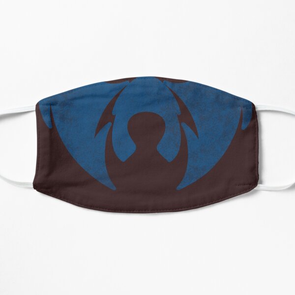 Blue vintage bear face mask Mask