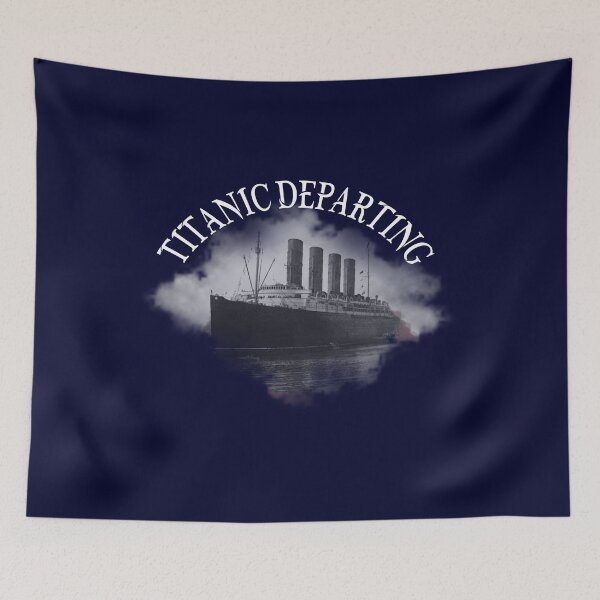 Item preview,  Titanic Vintage Poster Cruise Sinking Ship Atlantic Ocean Voyage  designed and sold by TopTeeShop.