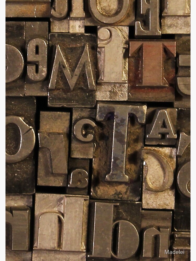 Letterpress Sorts by Madelei