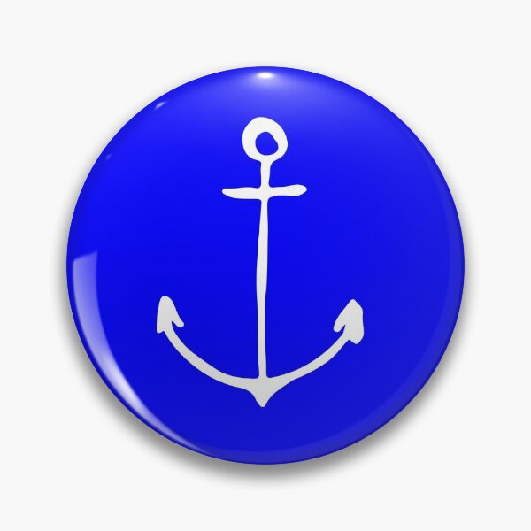 Item preview, Nautical Anchors Blue And White Vintage Minimalist designed and sold by funnytshirtemp.