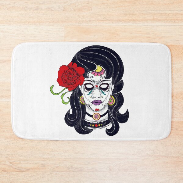 Item preview, Sugar Skull brunette day of the dead  designed and sold by headpossum.