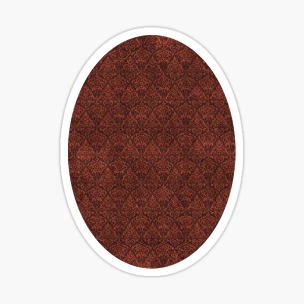 Steampunk Damask (Small) Sticker