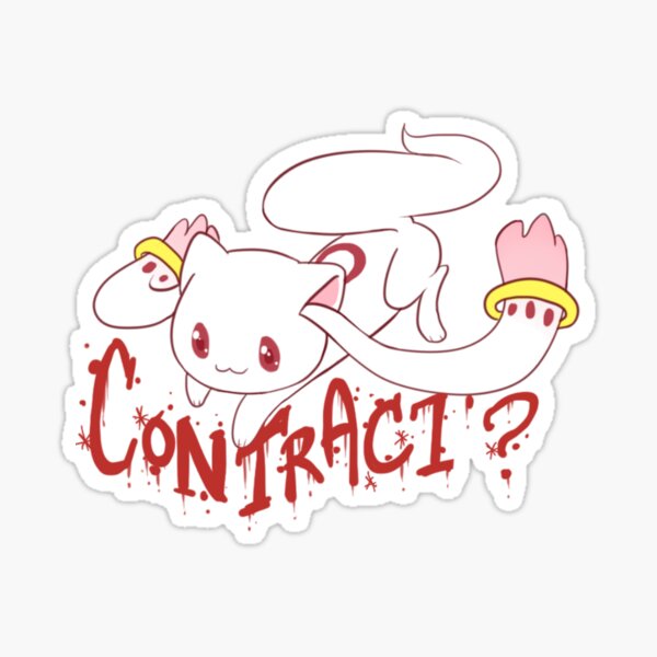 Puella Magi Madoka Magica QB Sticker