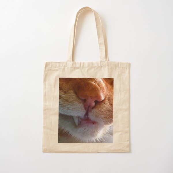 Cats Nose / Grumpy Cat / Red Cat Cotton Tote Bag
