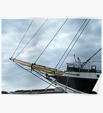 Olympic Torch on The Glenlee, Glasgow Poster