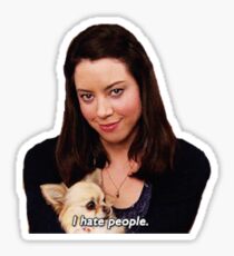 I Hate People. Sticker