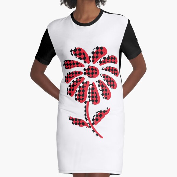 flower in a cage Graphic T-Shirt Dress