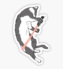 Pegatina CAT WARS - Gato rojo Saber
