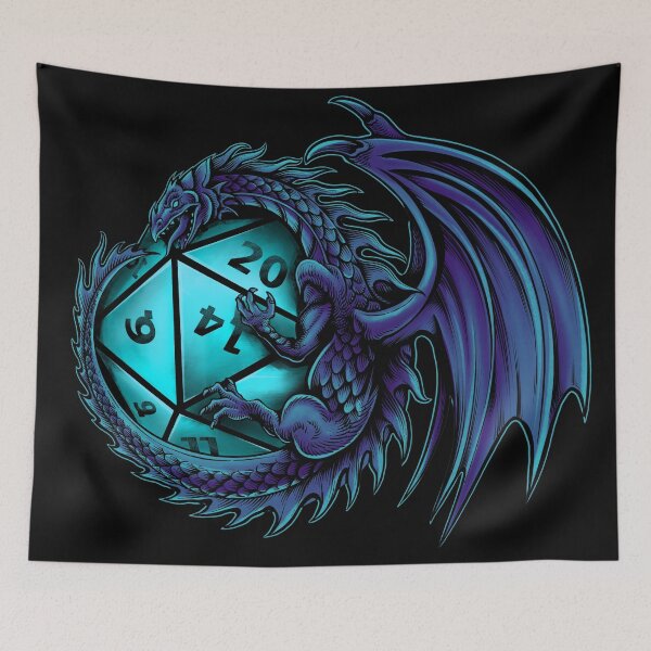 Item preview, Dragon's Horde Collection 3 - Dungeons and Dragons - Dark Blue and Light Blue designed and sold by Dylan Nonya.