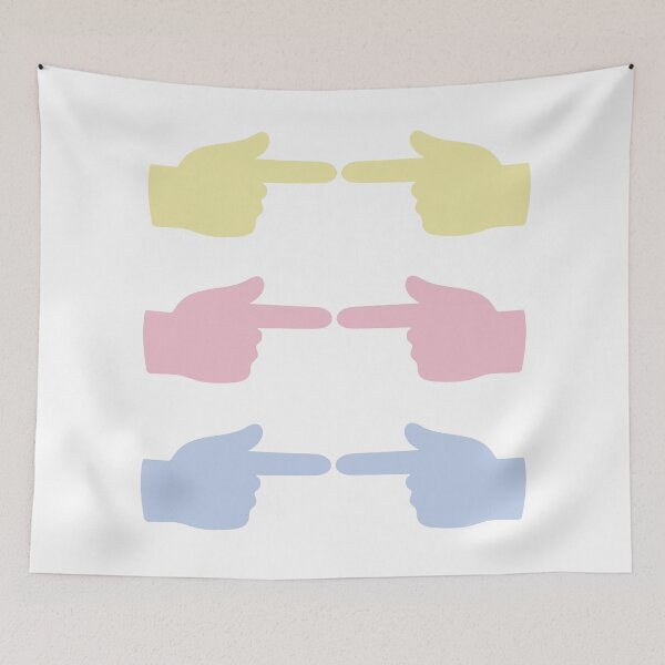 Item preview, shy hands with fingers touching designed and sold by DotsAndDaisies.