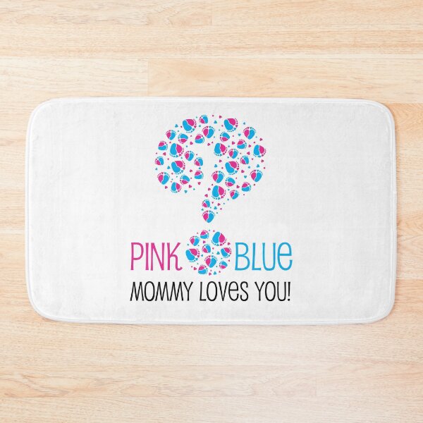 Item preview, Gender reveal question mark  with baby feet and heart designed and sold by sashica.