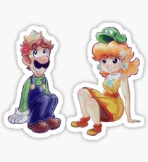 Luigi and Daisy Sticker