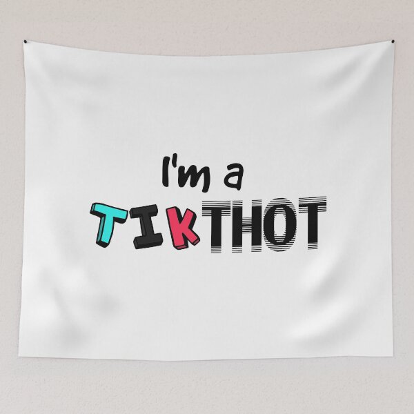 Item preview, Tiktok Thot Colourful Typography Red and Blue designed and sold by harryleroux.