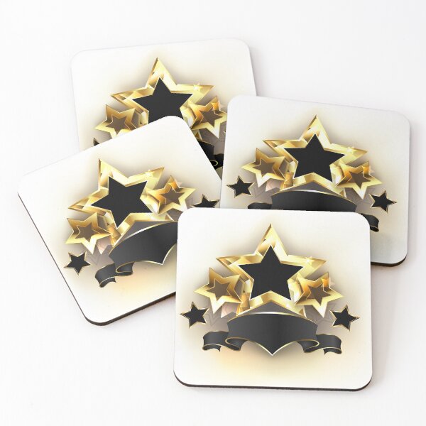 Item preview, Five Stars with Black Ribbon designed and sold by Blackmoon9.