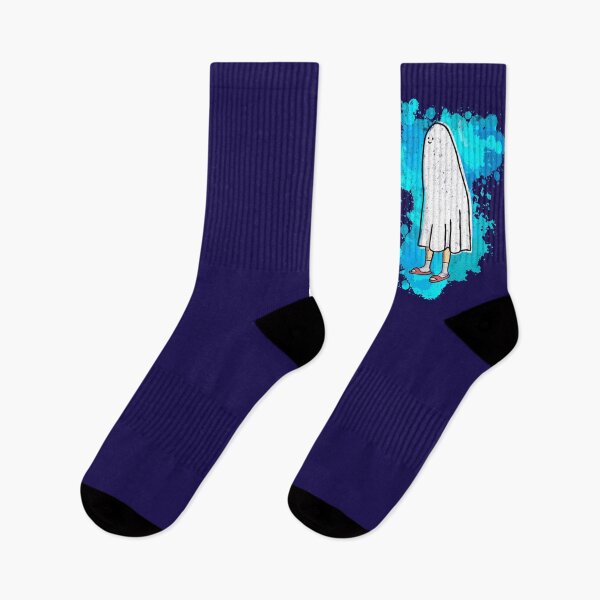 Item preview, A not so scary ghost with socks and slippers designed and sold by RAWWR.