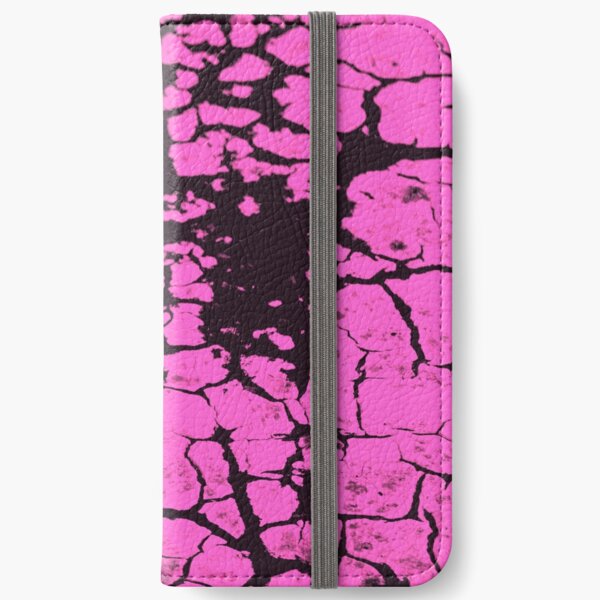 candy pink crackle glaze iPhone Wallet