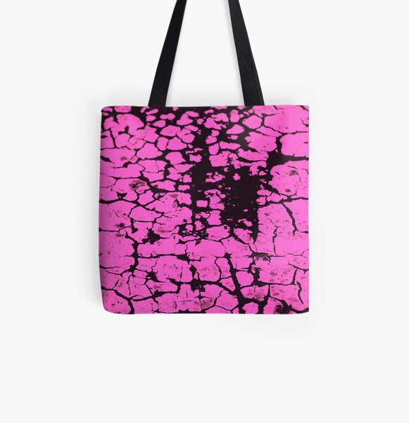 candy pink crackle glaze All Over Print Tote Bag