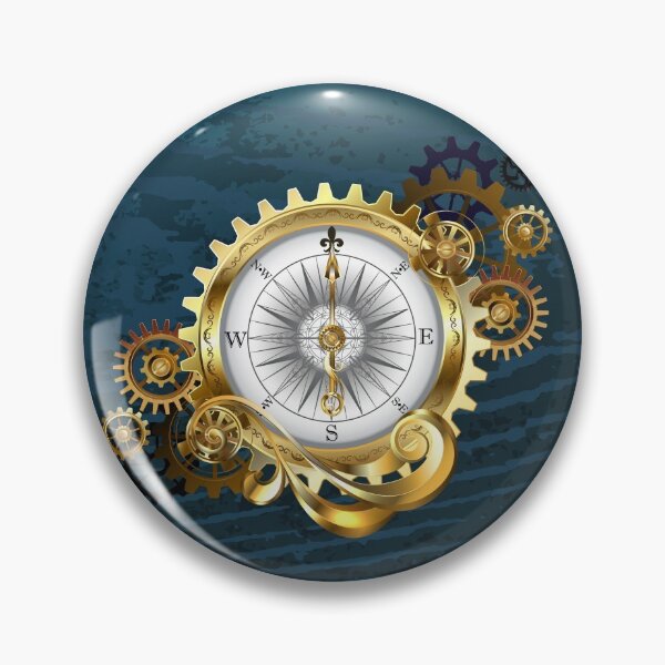 Item preview, Antique Compass with Gears ( Steampunk ) designed and sold by Blackmoon9.