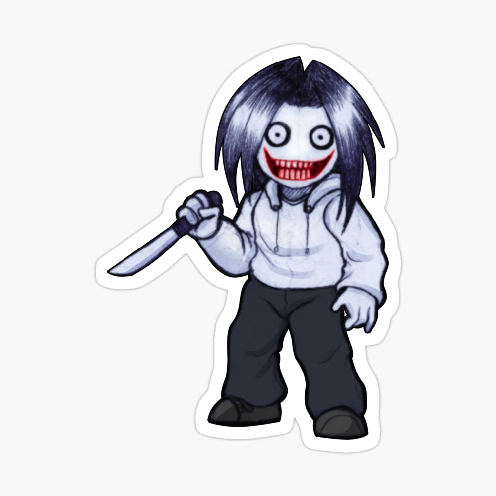 Jeff the Killer Fanart Sticker for Sale by OrianaOwO