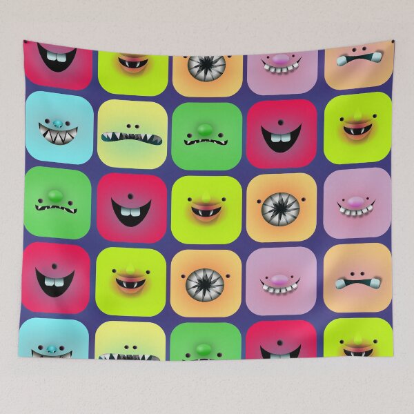 Item preview, Cube creatures pattern designed and sold by fakeface.