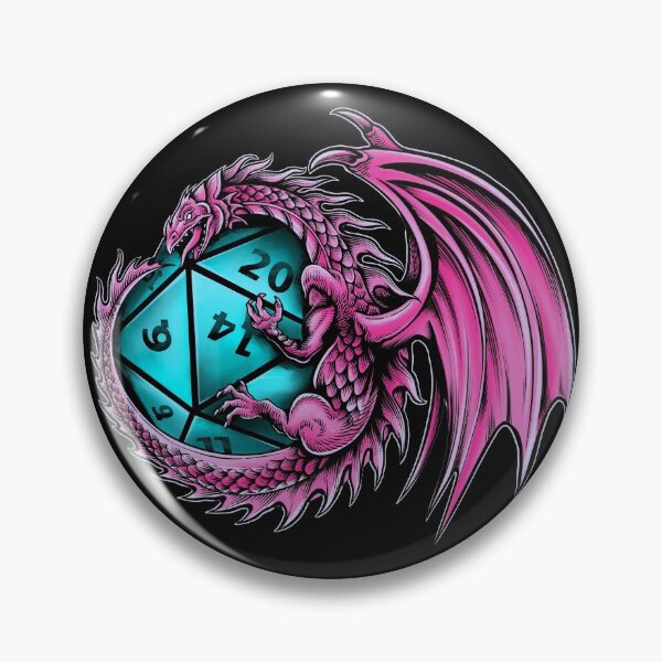 Aperçu de l'œuvre Dragon's Horde Collection 3 - Donjons et Dragons - Rose et bleu clair créée et vendue par Dylan Nonya.