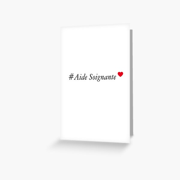 Cartes De Vœux Sur Le Theme Aide Soignante Redbubble