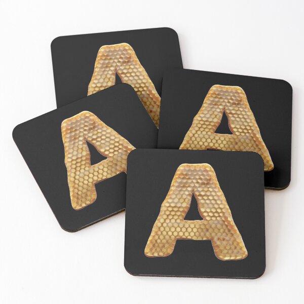Item preview, A Letter 3d Honey Alphabet Font designed and sold by HelloFromAja.
