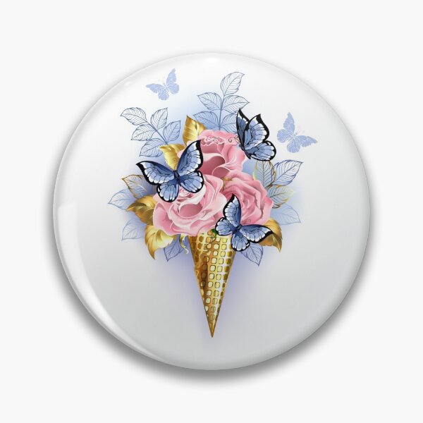Artikelvorschau, Waffelkegel mit rosa Rosen entworfen und verkauft von Blackmoon9.