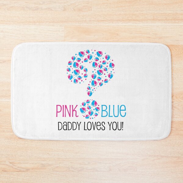 Item preview,  Gender reveal question mark  with baby feet and heart designed and sold by sashica.