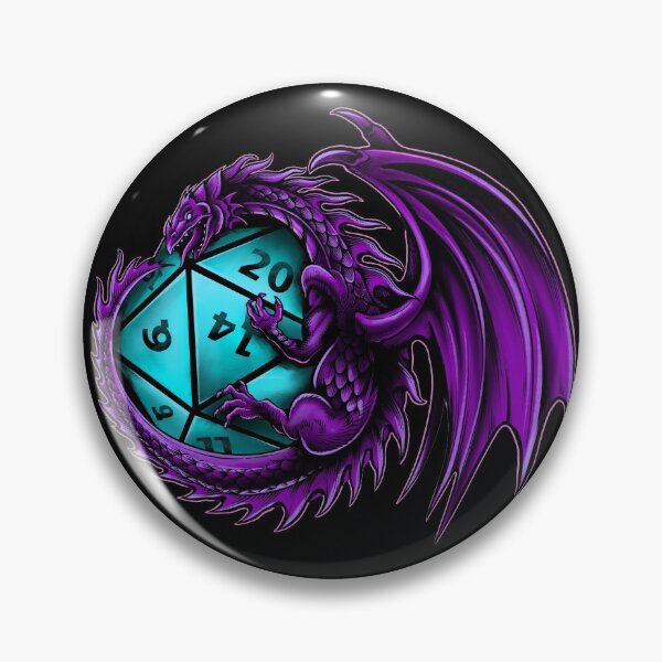 Aperçu de l'œuvre Dragon's Horde Collection 3 - Donjons et dragons - Violet et bleu clair créée et vendue par Dylan Nonya.