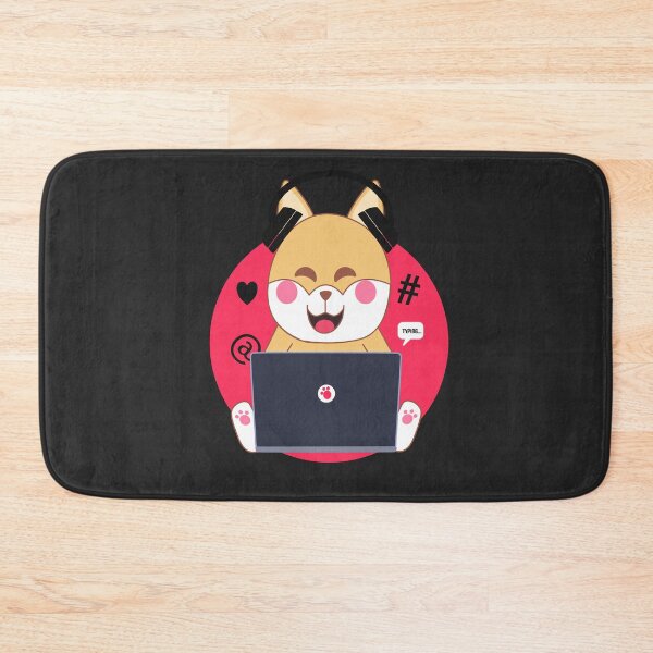 Item preview, Kawaii shiba inu dog working from home during quarantine designed and sold by Ralph Hossepian.