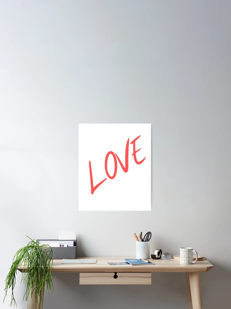 Imagen 2 de 3, Póster con la obra AMOR, diseñada y vendida por InputVSOutput.