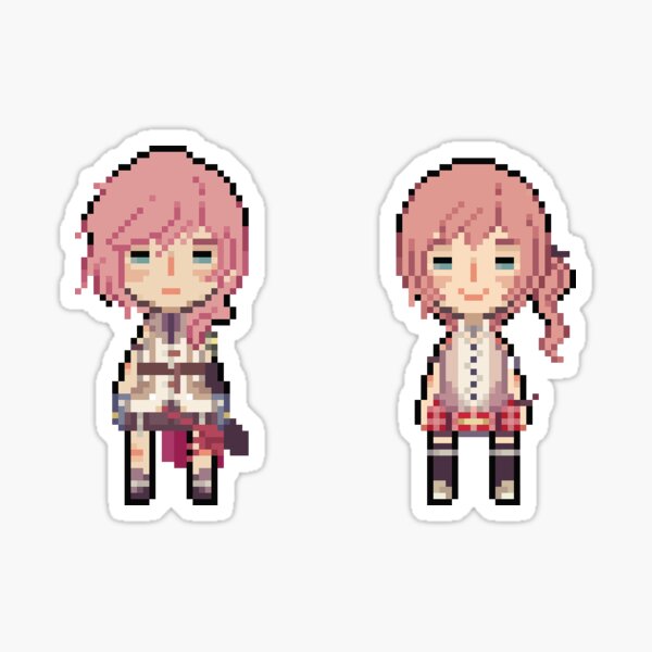 16-bit Lightning & Serah Farron Sticker