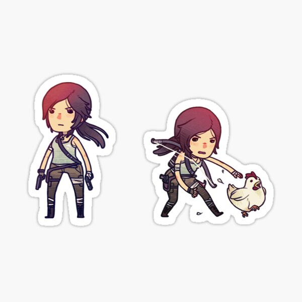 Tiny Tomb Raider A Sticker
