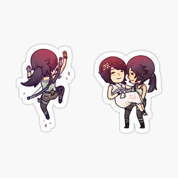 Tiny Tomb Raider B Sticker