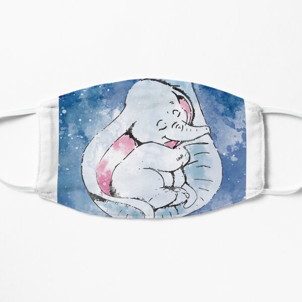 Dumbo und seine Mutter, Mutter und Babyelefant Flache Maske