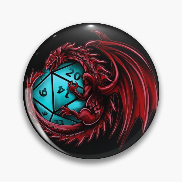 Item preview, Dragon's Horde Collection 3 - Dungeons and Dragons - Red and Light Blue designed and sold by Dylan Nonya.