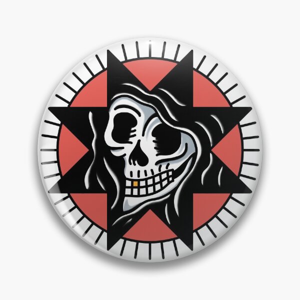 Item preview, Tattoo traditional skull reaper tattoo designed and sold by SuburbanStoic.
