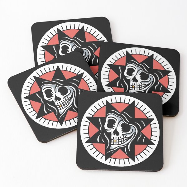 Item preview, Tattoo traditional skull reaper tattoo designed and sold by SuburbanStoic.