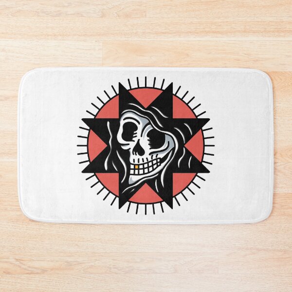 Item preview, Tattoo traditional skull reaper tattoo designed and sold by SuburbanStoic.