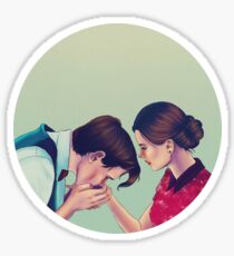 Clara and the Doctor Sticker Sticker