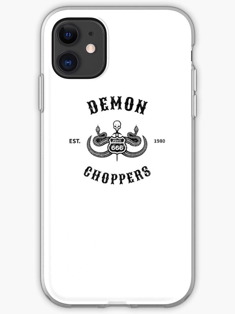 Demon Choppers Motorbike Shirt Logo Iphone Case Cover By Raifedowley2019 Redbubble demon choppers motorbike shirt logo iphone case cover by raifedowley2019 redbubble
