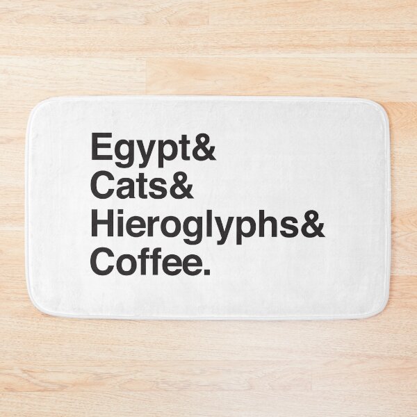 Item preview, Egypt & Cats& Hieroglyphs and Coffee. designed and sold by jazzydevil.