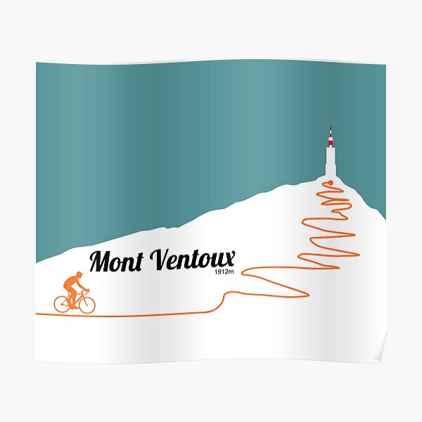 Oeuvre de cyclisme du Mont Ventoux Poster
