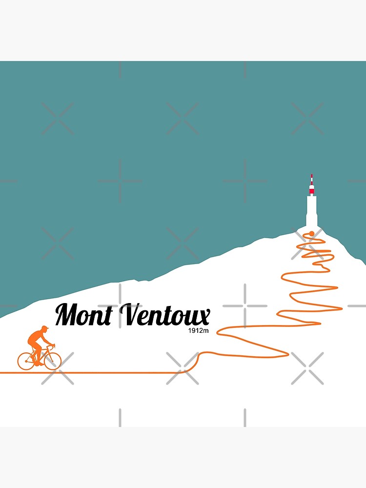 Mont Ventoux Cycling Artwork by anothercyclist