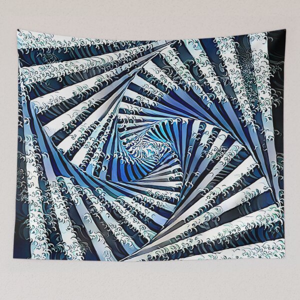 Item preview, The Waves - Stylized Spinout Optical Illusion designed and sold by Alyxandre.